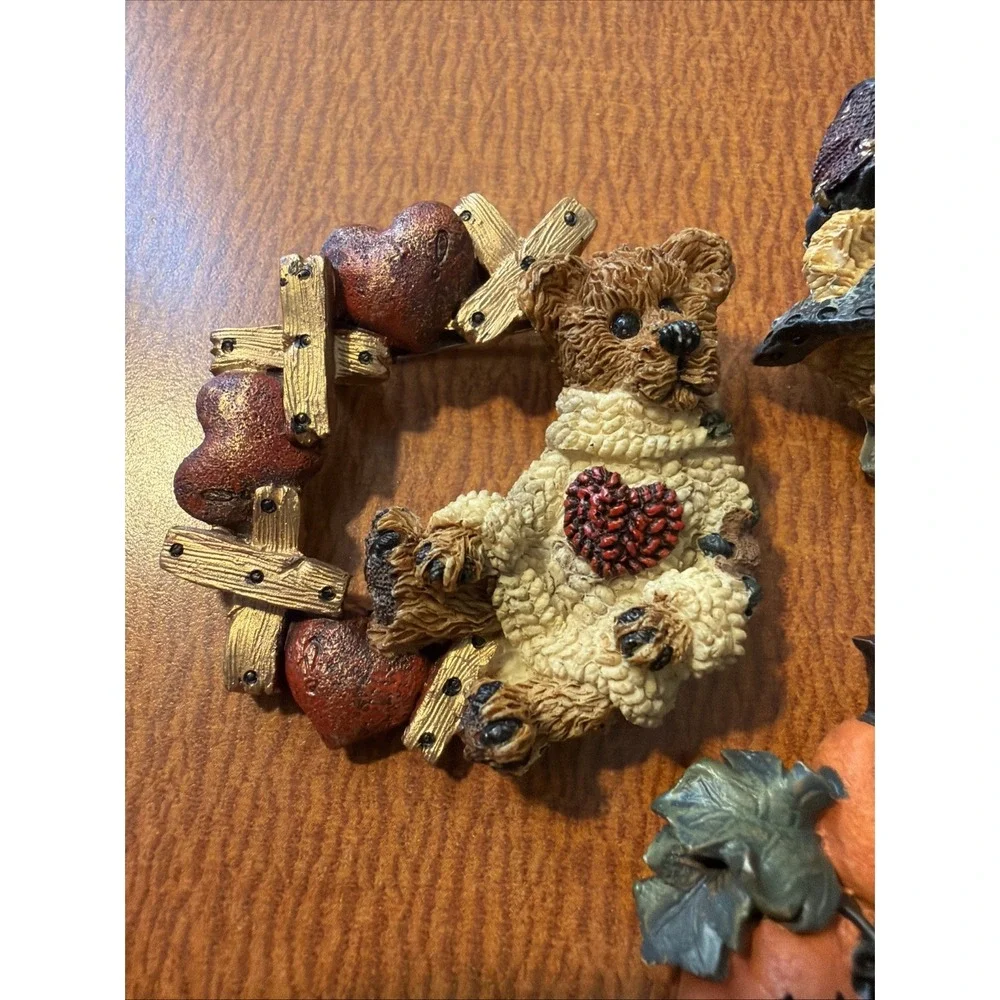 Boyds‎ Bears Holiday Pins Brooch Lot: Valentines, Halloween, Thanksgiving
